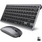 Delton KB35 Mini Computer Keyboard and Mouse Combo for Laptop Remote Work DKMKITMIN35-WB - alternate 1